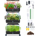 DRYADES 66 Pods Hydroponics Growing System, DRYADES Three Layers Indoor Garden with LED Full Spectrum Grow Light, 3 × 13.3L Water Tanks, Height & Angle Adjustable, Professional Smart Plant Germination Kits --Z243