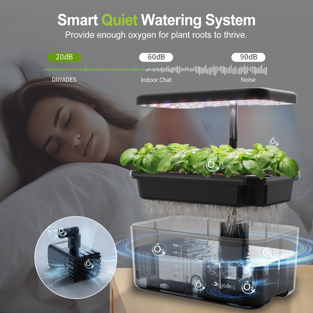 DRYADES  Growing Systerm with 8 Pods Countertop with LED Light-Z223